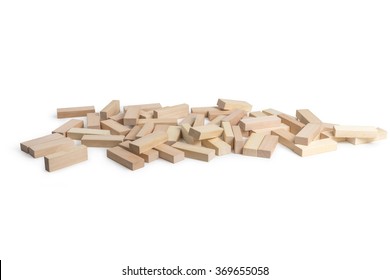 Jenga Tower Collapses