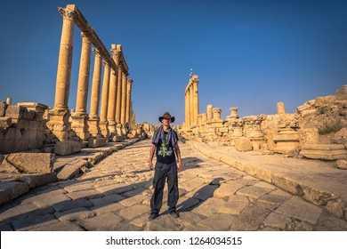 Jerash - September 29, 2018: Ancient Roman ruins of Jerash, Jordan - Shutterstock ID 1264034515