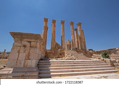 The Jerash temple of Artemis in Jordan