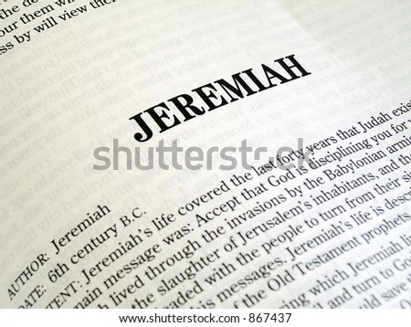 Jeremiah Book Of The Bible