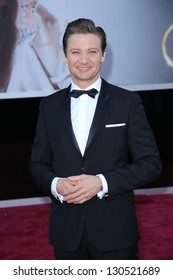 Jeremy Renner At The 85th Annual Academy Awards Arrivals, Dolby Theater, Hollywood, CA 02-24-13