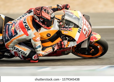 Jerez De La Frontera, Spain; 11-25-2019: Marc Márquez During The MotoGP 2020 Jerez Test.