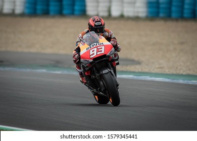 Jerez De La Frontera, Spain; 11-25-2019: Marc Márquez During The MotoGP 2020 Jerez Test.