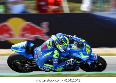 JEREZ - SPAIN, APRIL 24: Spanish Suzuki Rider Aleix Espargaro At 2016 Red Bull MotoGP Of Spain At Jerez Circuit On April 24, 2016