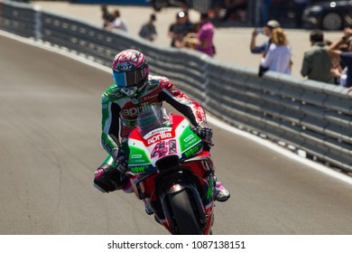 JEREZ - SPAIN, MAY 5: Spanish Aprilia Rider Aleix Espargaro At 2018 Red Bull MotoGP Of Spain At Jerez Circuit On May 5, 2018