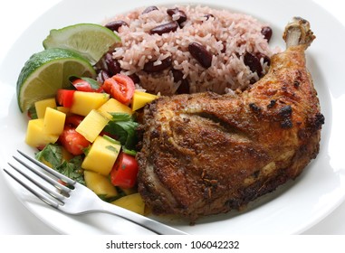 Jerk Chicken Plate, Jamaican Food