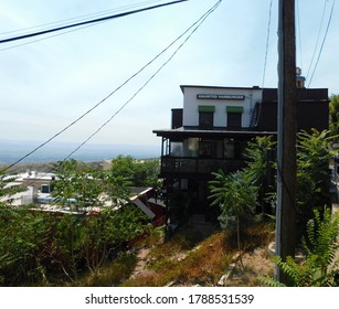 Jerome, AZ/USA-8/2/2020 Haunted Hamburger Restaurant Exterior 