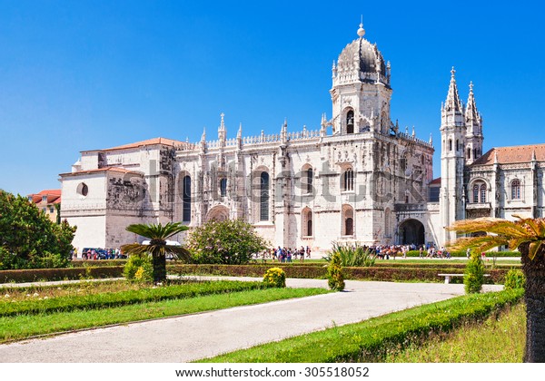 エロニモス修道院またはヒエロニオニアリ修道院は ポルトガルのリスボンにある の写真素材 今すぐ編集