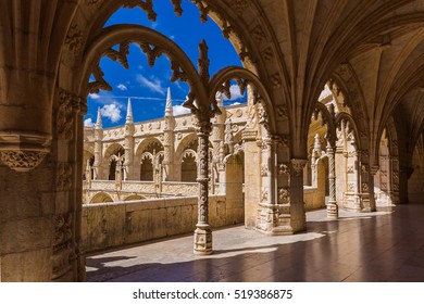 The Jeronimos Monastery - Lisbon Portugal - architecture background