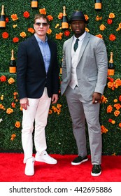 JERSEY CITY, NJ - MAY 30: Actor Joseph Sikora (L) and Curtis Jackson, aka 50 Cent attend the 8th Annual Veuve Clicquot Polo Classic at Liberty State Park on May 30, 2015 in Jersey  City, New Jersey. 