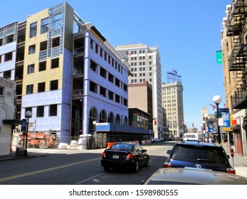 Jersey City, NJ - September 7 2013: Streetscape Of Sip Avenue In Journal Square