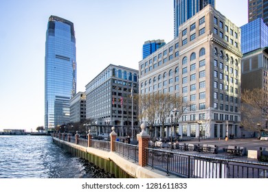 Jersey City, NJ /  United States - Jan. 11, 2019: Exchange Place