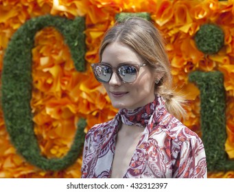 Jersey City, NJ USA - June 4, 2016: Olivia Palermo attends 9th annual Veuve Clicquot Polo Classic at Liberty State Park