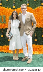 Jersey City, NJ USA - June 4, 2016: Shira Suveyke, Todd Snyder attend 9th annual Veuve Clicquot Polo Classic at Liberty State Park