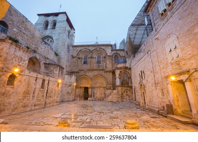 Jerusalem - Church Of The Holy Sepulchre At Dusk