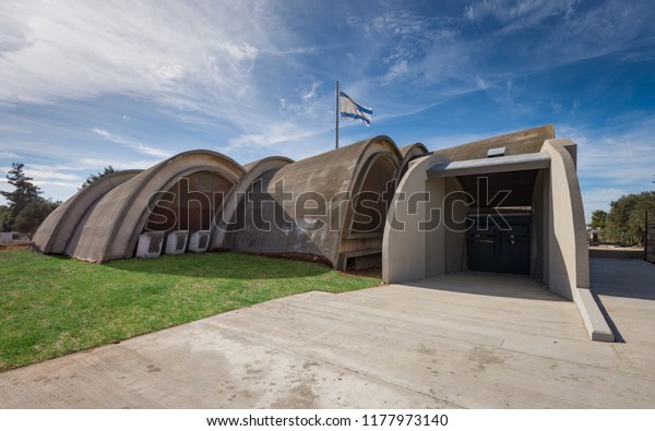 Jerusalem, Israel - 12-12-2017: Ammunition
Hill Museum and memorial site for a major battle that took place
between Israel and Jordan during the six day
war.