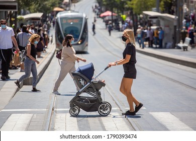 7,595 Woman pushing stroller Images, Stock Photos & Vectors | Shutterstock