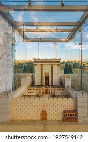 JERUSALEM, ISRAEL, DECEMBER - 2019 - Solomon Temple Model, Old Jersualem City, 