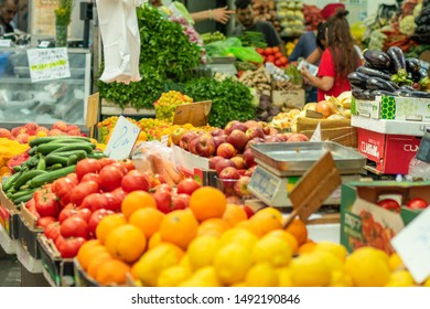 Jerusalem, Israel. Mahane Yehuda Market. June 6, 2019