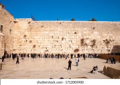 JERUSALEM, ISRAEL - MARCH 9, 2009: The Western Wall