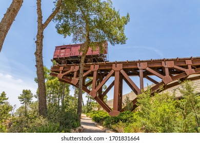 JERUSALEM, ISRAEL - MAY 25, 2017: Holocaust Train At Yad Vashem Holocaust Memorial To The Victims In Jerusalem