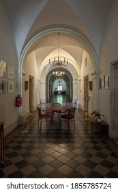 Jerusalem, Israel, October 24, 2020 : The Interior Of The Austrian Hospice Building In The Old City Of Jerusalem In Israel