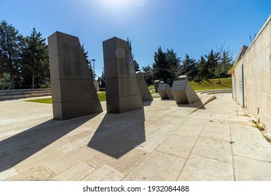 Jerusalem-israel. 07-03-2021. A Monument In Memory Of The Jews Who Immigrated From Ethiopia, Who Died On The Way To Eretz Israel, Mount Herzl Park