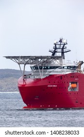 Jervis Bay, Australia - October 1, 2013: Australian Border Force Multi Purpose Off Shore Vessel Ocean Shield In Jervis Bay.