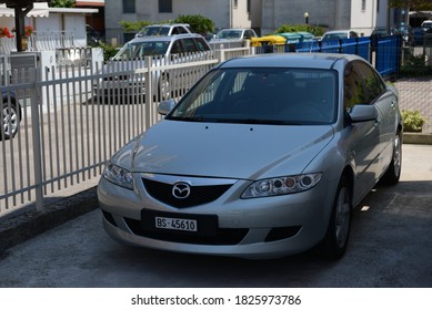 JESOLO, ITALY - JUNE 29, 2014: Mazda 6 First Generation Japan Made Car On The City Street