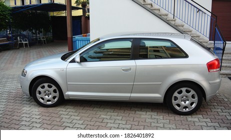 JESOLO, ITALY - JUNE 29, 2014: Old Audi A3 Compact German Car On The City Street