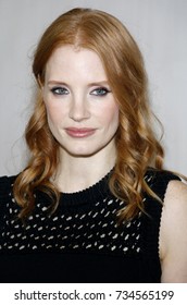 Jessica Chastain Hammer Museum Gala Garden Stock Photo 734565199