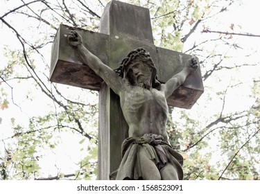 Jesus Christ Crucified On Cross Death Stock Photo 1568523091 | Shutterstock