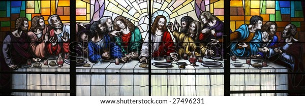 Jesus Christ His Apostles Last Supper Stock Photo (Edit Now) 27496231