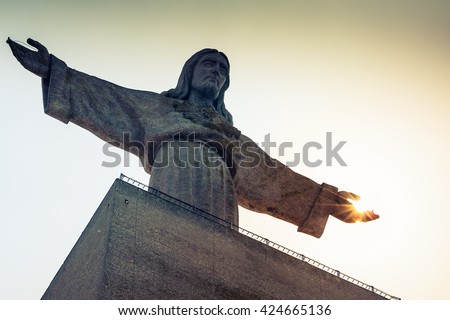 Jesus Christ monument in Lisbon - Portugal