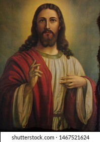 Jesus Christ orthodox byzantine icon - Shutterstock ID 1467521624