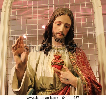 Jesus Christ Statue. Jesus of Nazareth is a First Century Jewish Preacher and Religious Leader, Central Figure of Christianity.