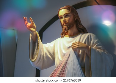 Jesus Divine Mercy catholic religious statue - Shutterstock ID 2176768039