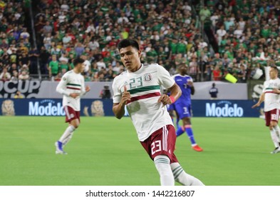 Jesus Gallardo Midfielder For Mexico At State Farm Stadium In Glendale,AZ/USA July,2,2019.