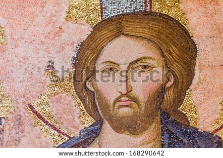 Jesus Mosaic in Istanbul Chora Church