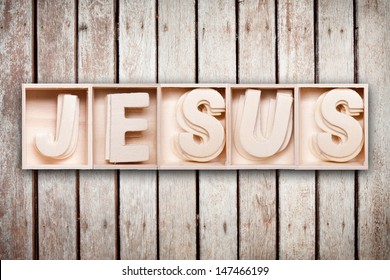 Jesus Wood Word Style Stock Photo (Edit Now) 147466199 | Shutterstock