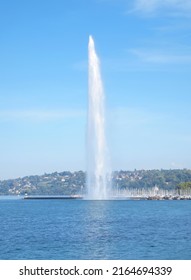 The Jet d'Eau (Water-Jet) , Geneva, Switzerland.