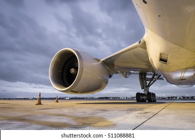 Jet Engine At Night