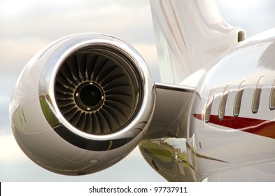 Jet Engine on a Private Plane - Bombardier Global Express