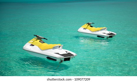 Jet Ski On The Indian Ocean