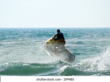 Jetski Fun At Jumeira Beach, Dubai, UAE