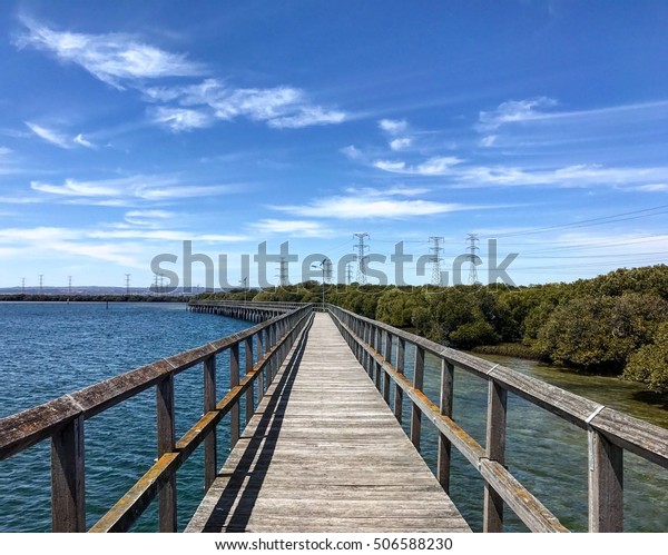 Jetty Heading Out Mangroves Garden Island Stock Photo Edit Now