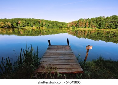 Jetty On A Lake