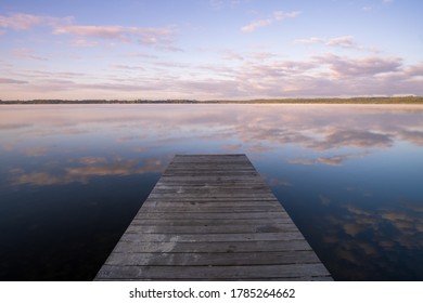 Jetty On Lake Leon, France