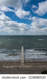 Jetty View At Spøttrup Beach In Northern Jutland