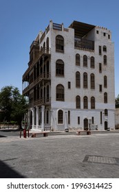 Jewel of Saudi Arabia: Jeddah, the old city Al Balad 05 2021 with its typical covered windows and Roshans (balconies) in wood for shade and fresh air and for the ladies to look out and not to be seen